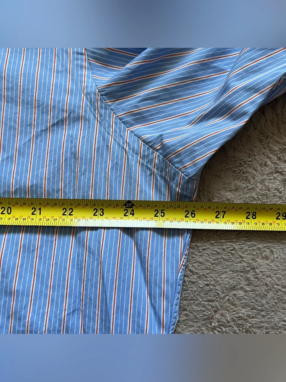 Polo Ralph Lauren Striped Button Down Shirt Preppy Old Money Western Sz 18 36/37